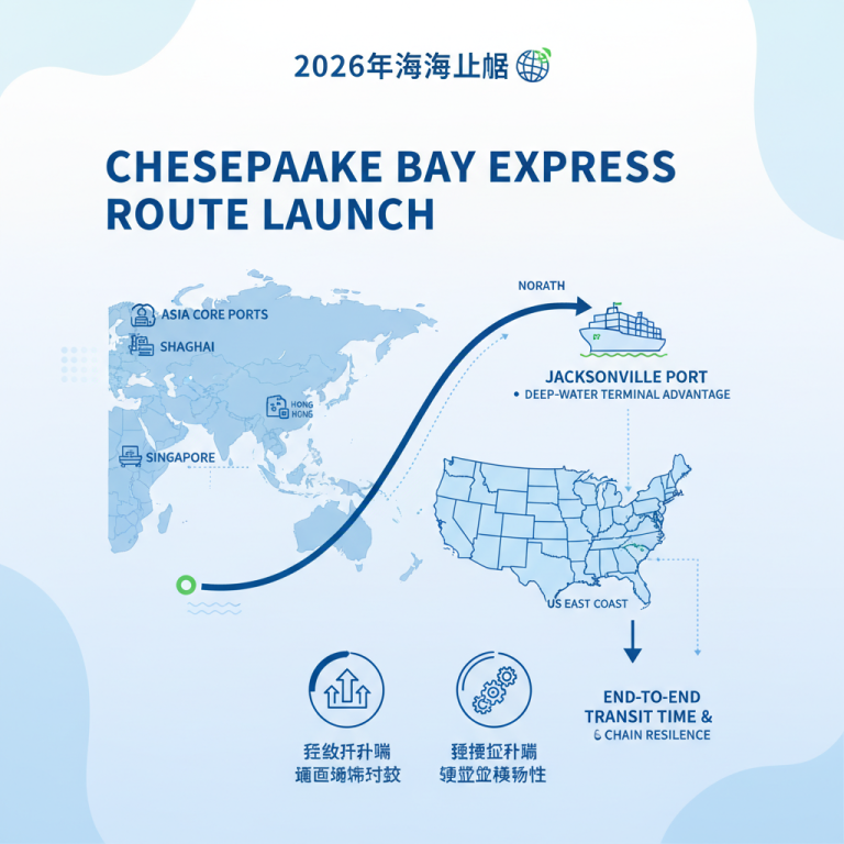 深度解析：切萨皮克湾快线开通如何重塑中美东海岸物流格局？