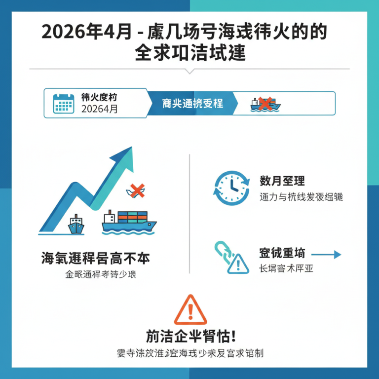 深度解析2026年霍尔木兹海峡停火对货运的影响：尽管战火已按下暂停键，但全球海空运费飙升与供应链彻底重构的连锁反应仍将持续数月