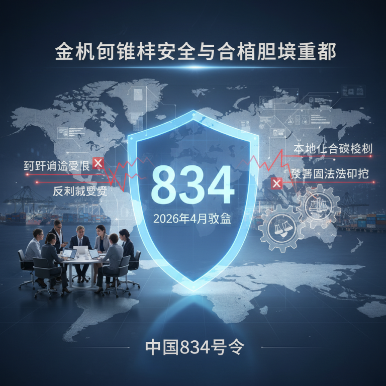 中国834号令供应链安全法规深度权威解析：全球航运与跨国物流企业究竟该如何应对多重合规风险、数据采集限制及跨国尽职调查冲突？