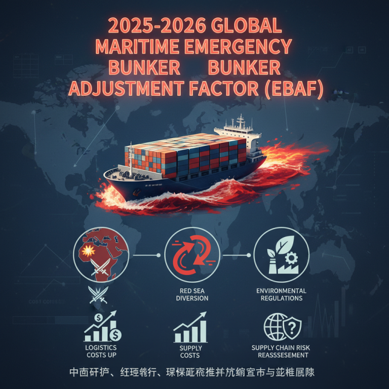 红海危机与环保新规施压：Ocean freight Emergency Bunker Surcharge EBAF 深度解析