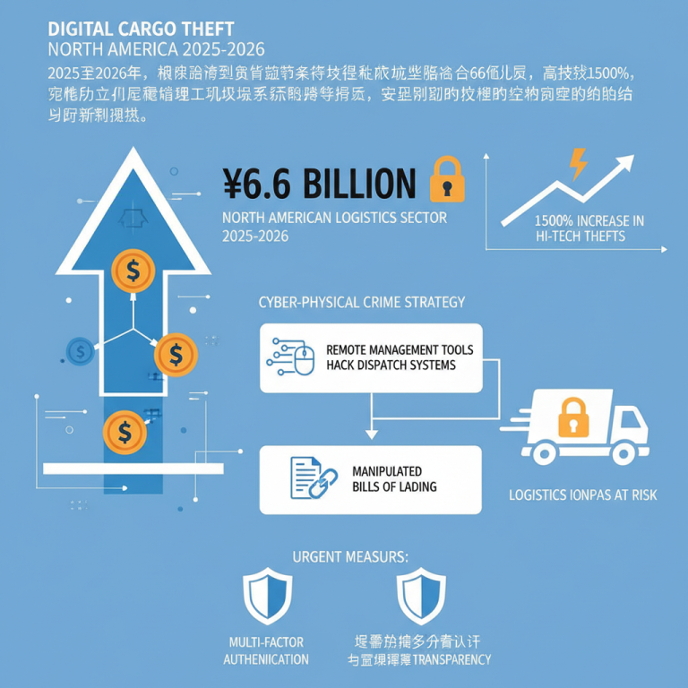 2026全球供应链防御深度警示：揭秘“网络驱动型货物盗窃策略”如何与有组织犯罪深度融合，物流企业该如何应对激增的网端物理劫案？