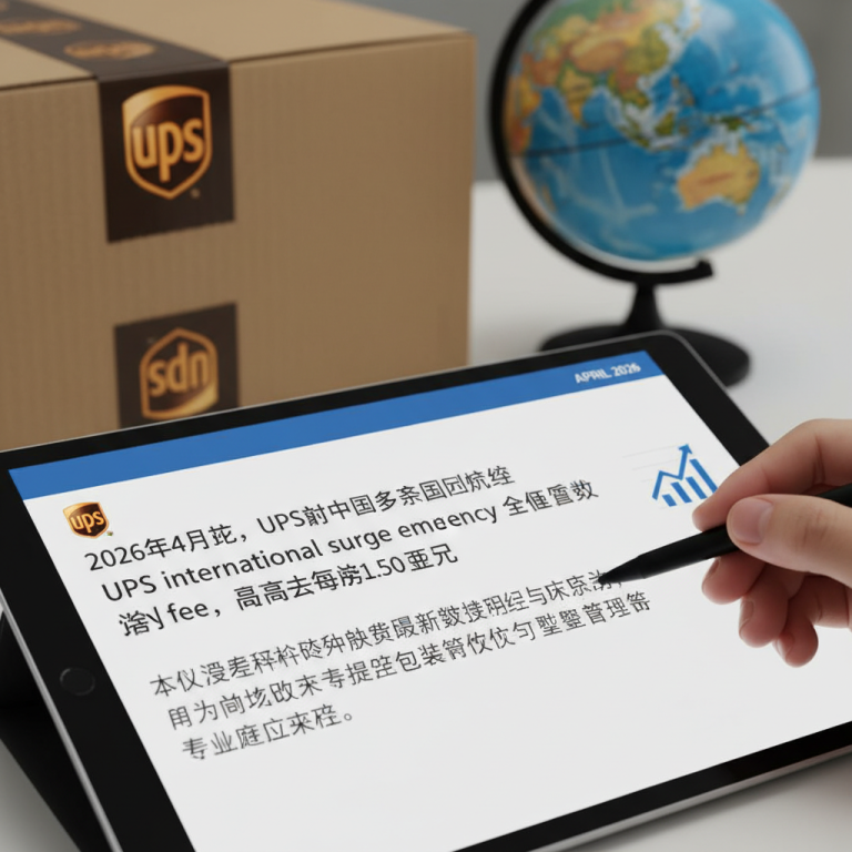 解析UPS international surge emergency fee：2026跨境物流成本飙升背后的动因与专家应对方案
