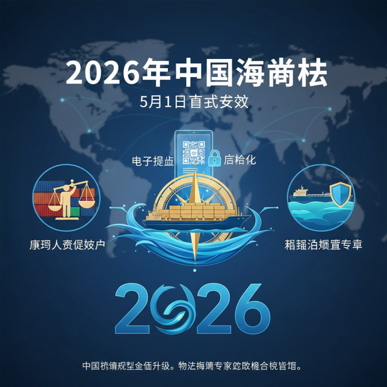 深度解析2026年中国海商法：5月新规生效，面对承运人责任扩大与电子提单合法化，全球物流与航运专家应如何重塑供应链合规及风险管理策略？
