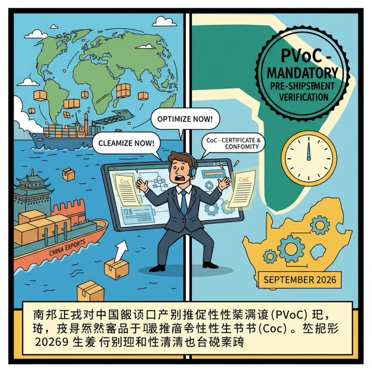 解析2026 South Africa China import verification 新规：物流行业如何应对PVoC合规挑战？