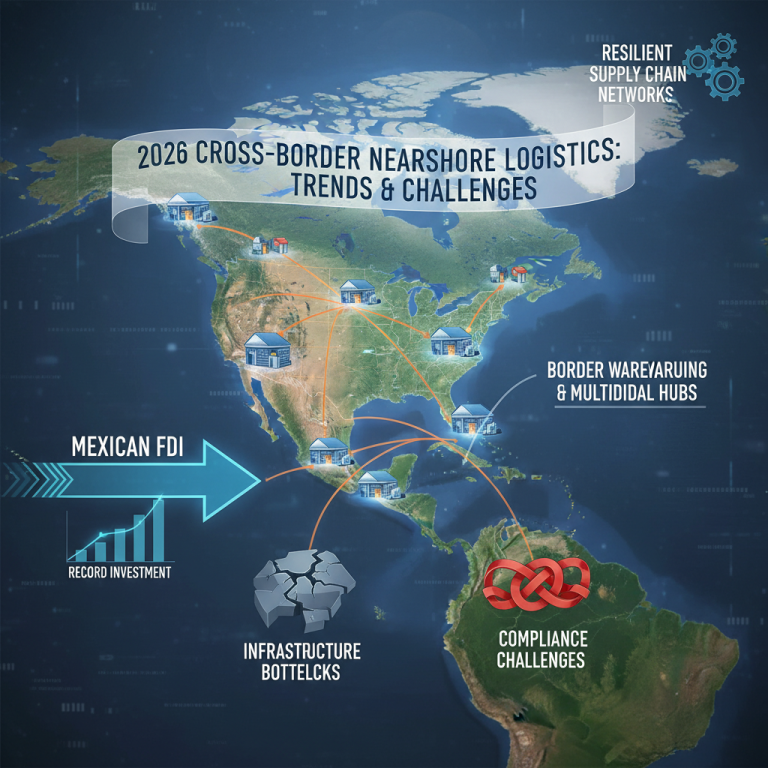 2026年趋势解析：Cross-Border Nearshoring Logistics 如何重塑供应链？企业怎样应对运力与设施挑战？