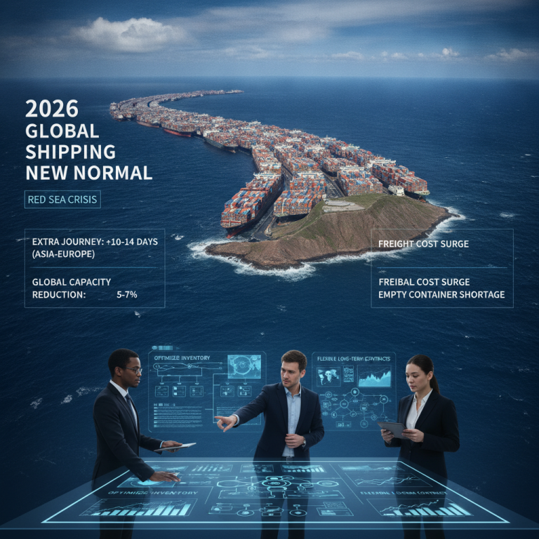 深度解析2026年全球航运物流新常态：“好望角绕行”引发运力大紧缩与运费激增，跨国供应链企业应如何破局并应对长期风险效应？