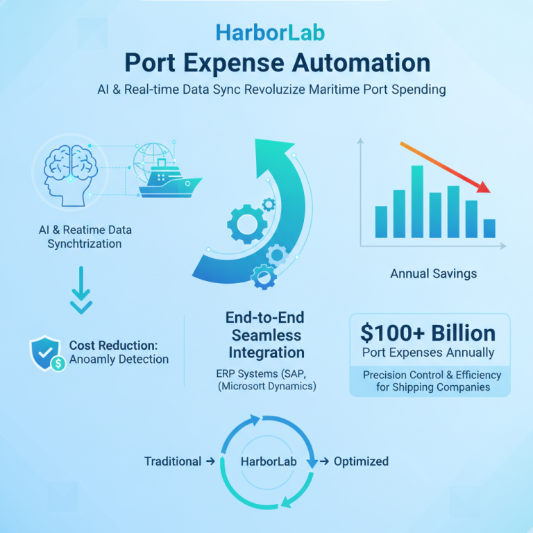 航运业降本增效新革命：HarborLab Port Expense Automation 如何利用AI重塑每年1300亿美元的港口成本管理体系？