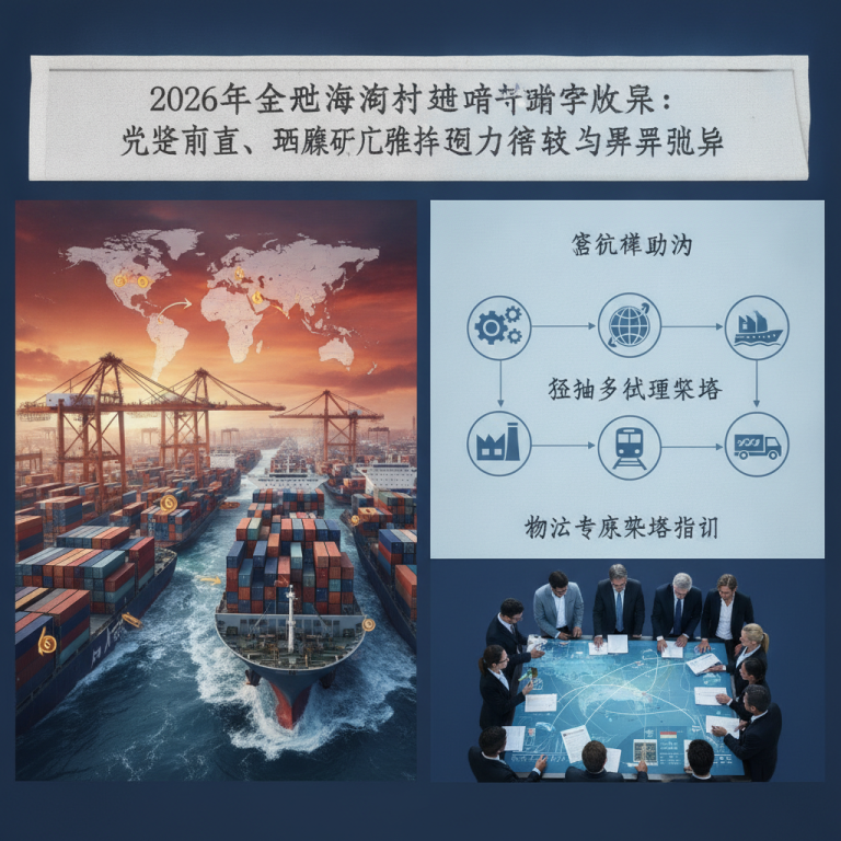 深度解析2026年海运 Early peak season：地缘冲突与关税倒逼供应链前置，物流专家如何破解运力紧缩与飙升成本？