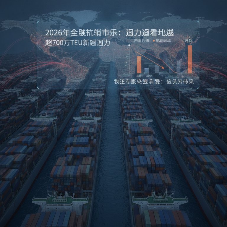 2026年全球航运业趋势前瞻：面对创纪录的700万TEU交付与结构性船舶运力过剩危机，物流企业如何利用买方市场实现破局？