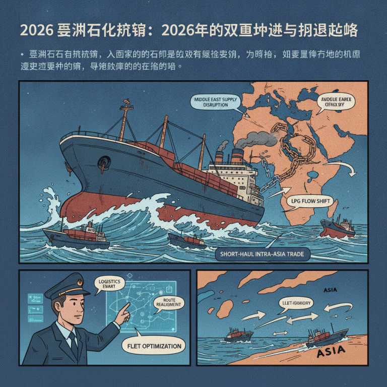 2026年深度解析：亚洲石化原料航运将如何应对全球供应链重组挑战与高达45%的咽喉要道阻断风险？揭秘物流专家的核心应对策略
