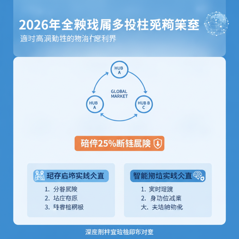 打破单一依赖格局：2026年多枢纽采购策略（Multi-hub sourcing strategies）如何重塑全球物流与供应链抗风险韧性？