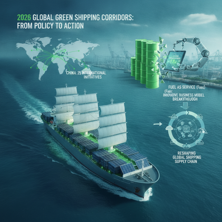 2026全球绿色航运走廊(Green shipping corridors)深度洞察：如何跨越燃料成本高墙并依托FaaS模式破局？
