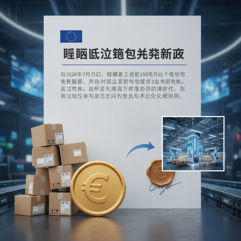 2026欧盟取消150欧免税额度(EU de minimis import exemptions rollback)：物流业将迎哪些致命冲击？