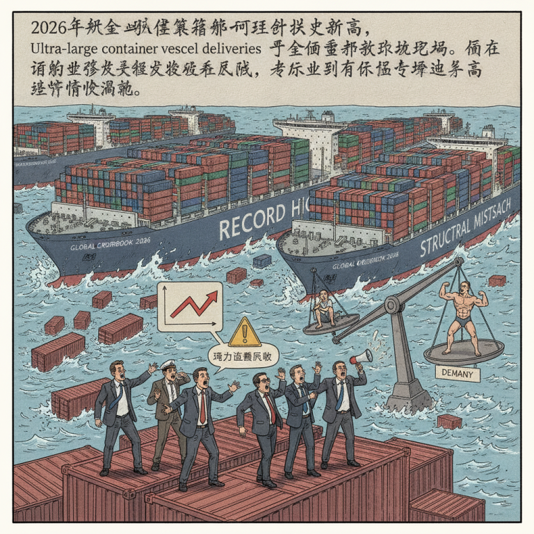 2026运力狂飙博弈：Ultra-large container vessel deliveries潮将如何彻底重塑全球航运与国际物流供应链？