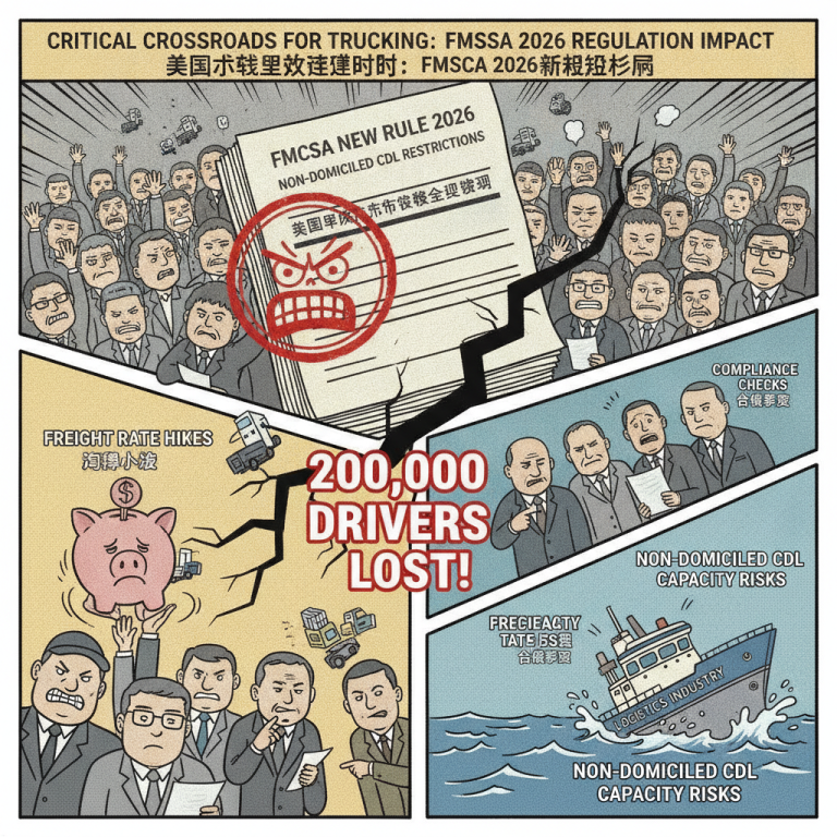 如何应对 Non-domiciled CDL capacity risks？2026年货运供应链面临的严峻挑战与运力危机解析