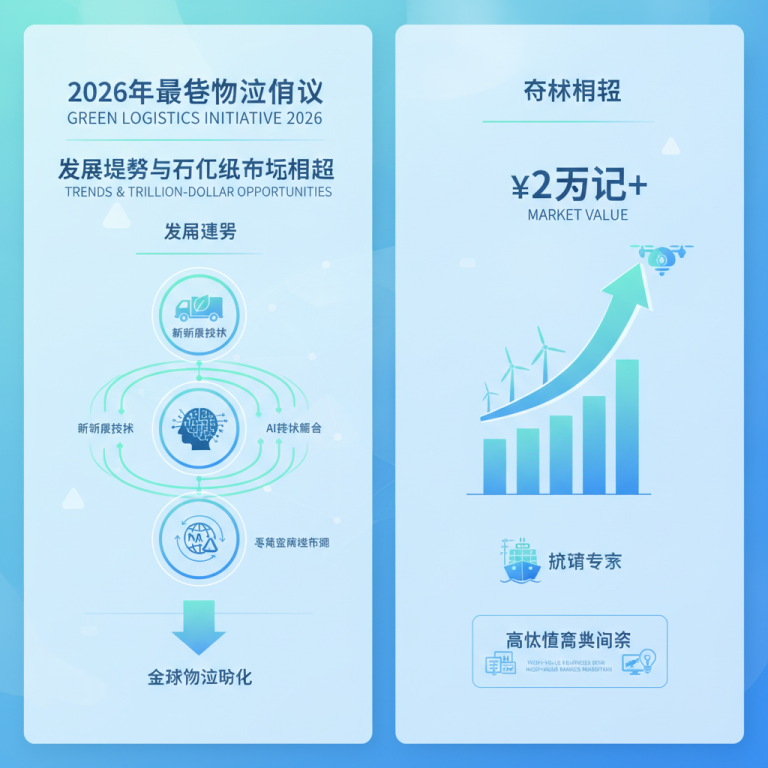 聚焦2026全球航运与供应链零碳转型：绿色物流倡议究竟如何通过数字化协同与新能源应用，重塑高达两万亿美元的可持续发展大市场？