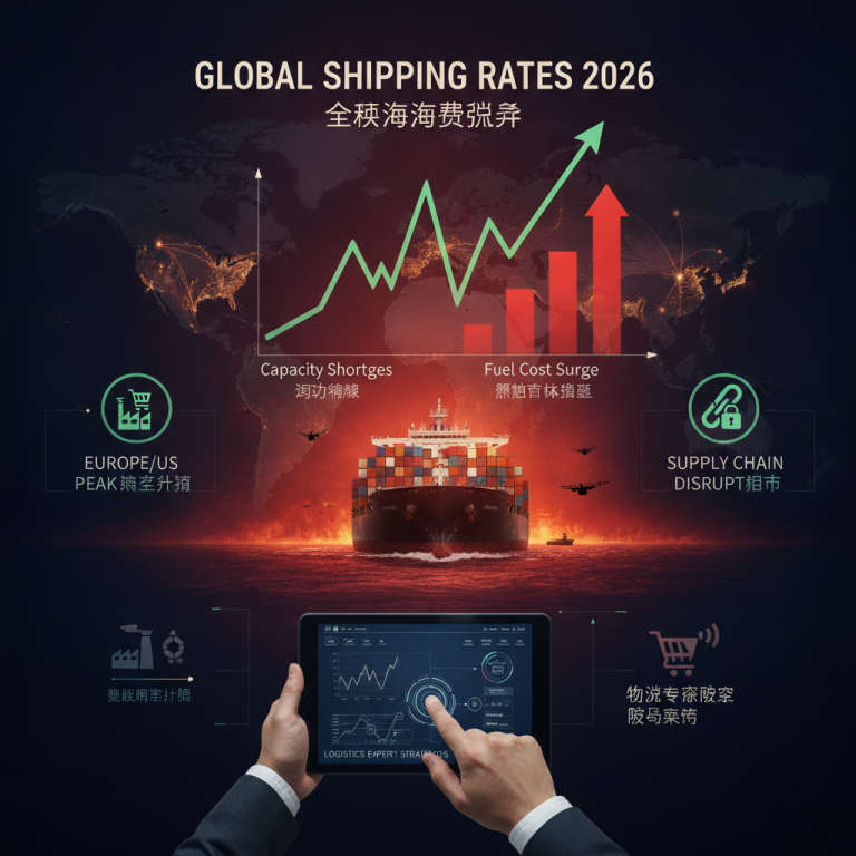 2026全球海运费飙升(Ocean Freight Rate Surge)揭秘：红海危机叠加旺季提前，集装箱运价为何突破7000美元大关？