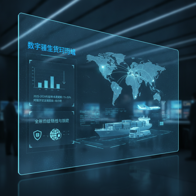数字孪生货运追踪技术：2026年如何重塑全球供应链网络韧性与效率，并大幅降低物流跨国运营成本？深度解析行业核心关键数据与未来发展趋势