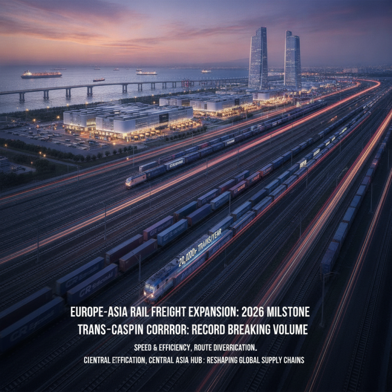 欧亚铁路货运扩张：2026年中欧班列运量突破两万列大关，跨里海中间走廊强势爆发，这一国际物流大动脉将如何重塑全球供应链格局？