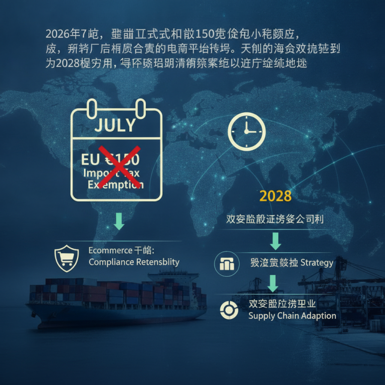 2026年欧盟电商海关改革全景深度解析：150欧元免税阈值正式取消，跨境物流与航运专家应如何应对合规与成本的供应链新挑战？