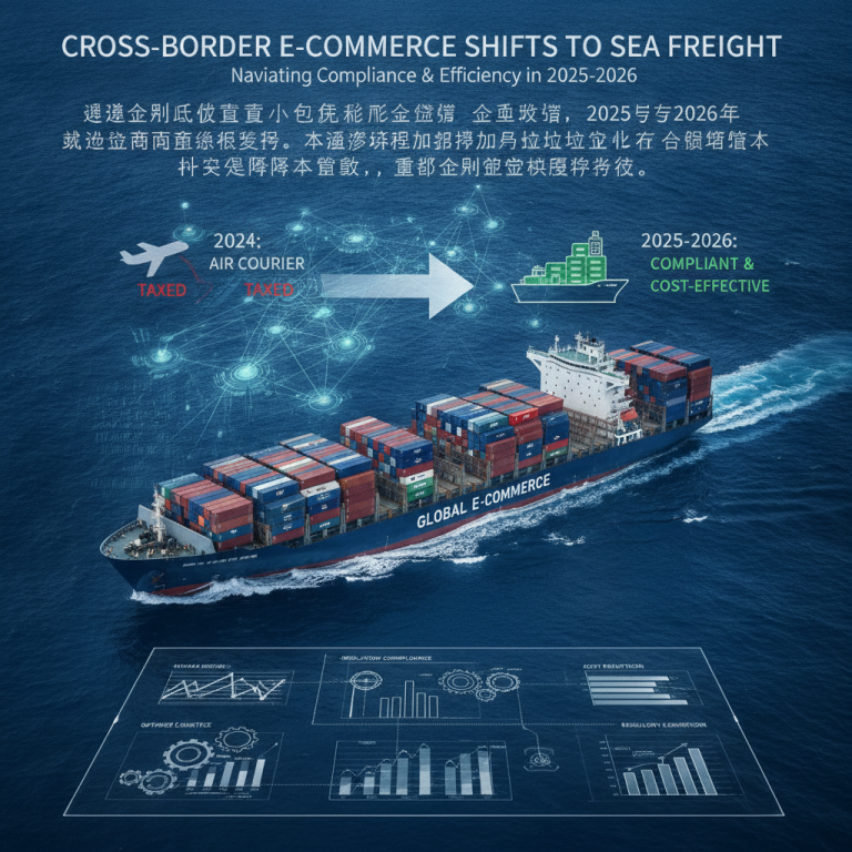 告别单一空运依赖：小包免税红利消退背景下，2025-2026跨境电商海运转移趋势如何重塑全球物流行业供应链与合规履约格局？