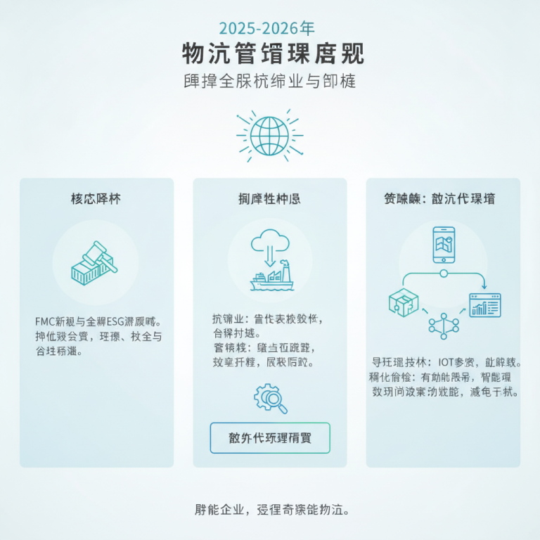 2025至2026年全球供应链合规大考：最新《物流监管透明度规则》将如何彻底重塑国际航运与物流行业的数据生态与底层运营模式？