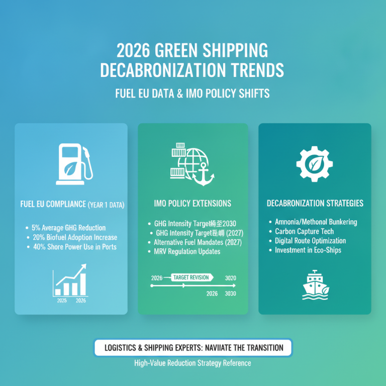 2026全球物流大洗牌：Green Shipping Decarbonization 进程中的FuelEU首年大考与IMO政策解析