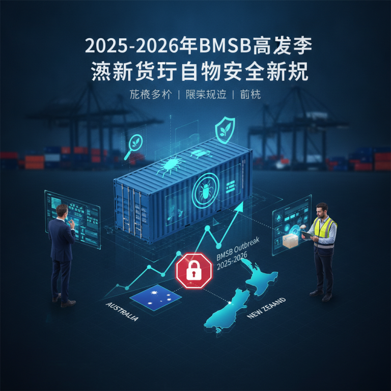 深度解析 2025-2026 BMSB Freight Compliance Planning：澳新航运生物安全合规与物流风控指南