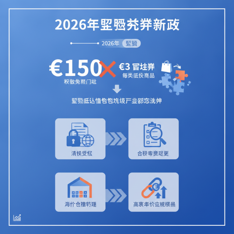 2026年欧盟全面取消150欧元免税门槛：在合规化与运营成本激增的双重极限施压下，欧盟低价值包裹物流行业将迎来怎样的深度洗牌？