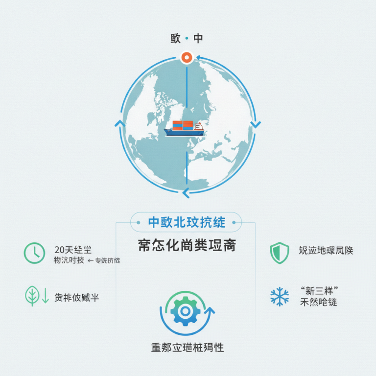 中欧北极航线常态化运营全面开启：20天直达欧洲的核心优势解析，这条“冰上丝绸之路”将如何深度重塑全球物流网络与绿色贸易供应链体系？