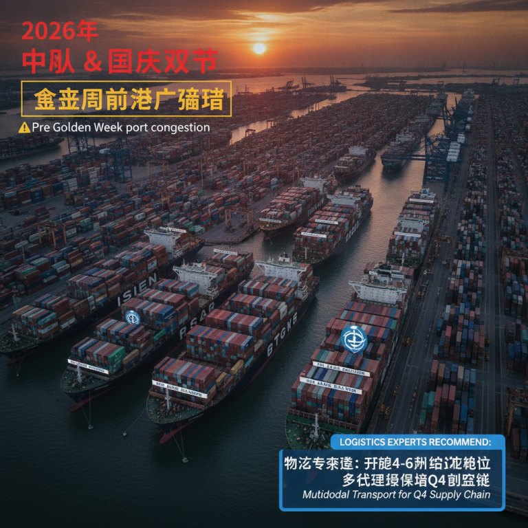 2026年航运预警：双节叠加加剧“黄金周前港口拥堵”(Pre-Golden Week port congestion)，专家如何应对？