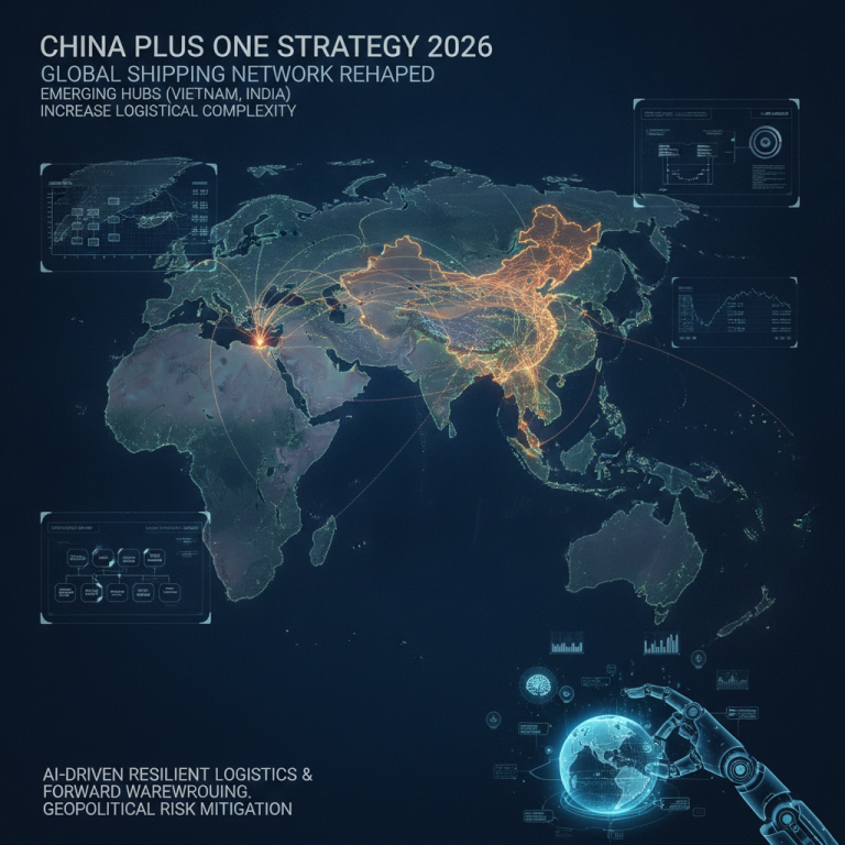 关税冲击与供应链重构：China Plus One Strategy（中国加一战略）如何重塑2026年全球航运网络与AI弹性物流布局？