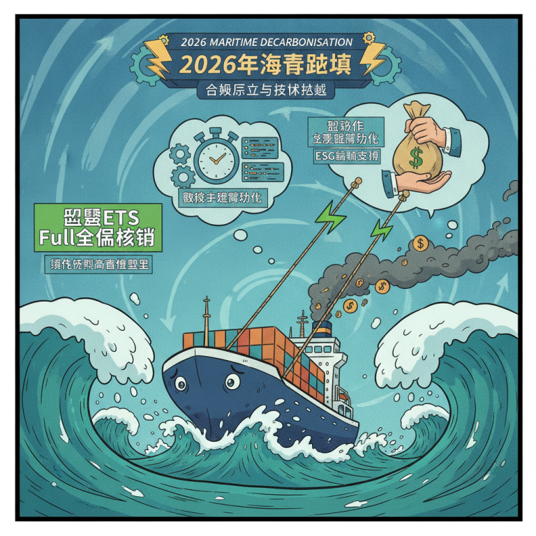 2026海事脱碳(Maritime Decarbonisation)破局：绿燃成本与ETS双重施压下，航运业如何实现绿色转型？