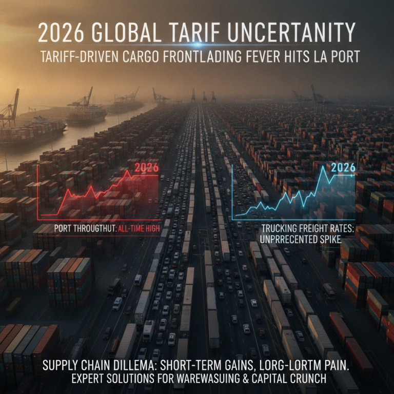 应对2026年全球贸易与供应链震荡：深度解析 Tariff-Driven Cargo Frontloading 策略的隐性成本与破局之道