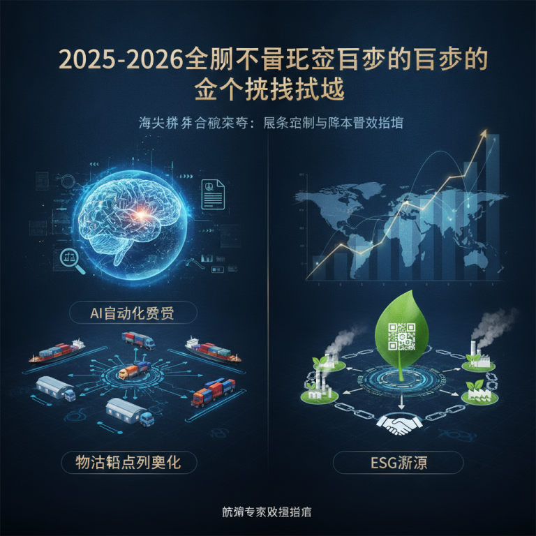面对2025至2026年全球贸易政策巨变与供应链动荡，物流与航运专家究竟该如何制定高效的海关关税合规策略，以实现降本增效与风险控制？