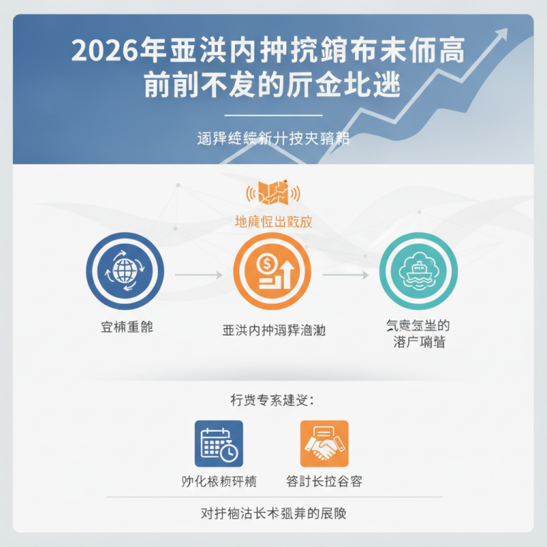 2026年核心市场洞察：深度解析亚洲内部运费波动趋势，供应链重塑、地缘冲突与气候节点如何共同推高区域航运成本与定价策略？