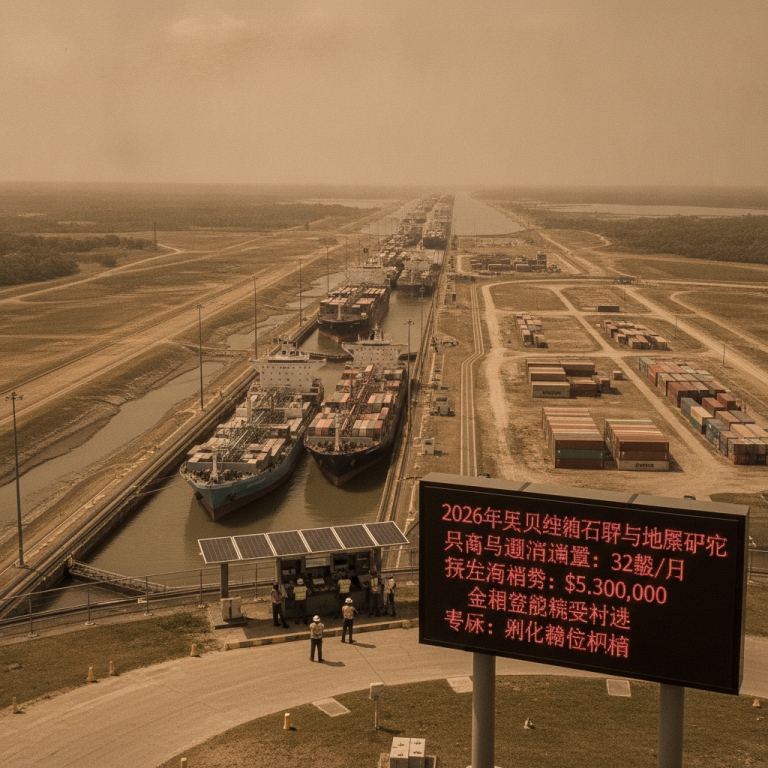 2026年巴拿马运河通行能力 (Panama Canal Capacity) 危机：极端干旱叠加地缘冲突，将如何重塑全球航运供应链格局？