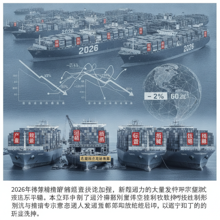 直击2026年海运变局与运力洪峰：集装箱航运产能过剩危机正加速在全球蔓延，全球物流与航运专家究竟该如何从容应对供应链结构性失衡？