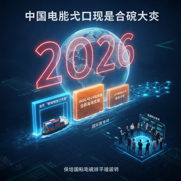2026中国电池出口监管巨变：海关审查升级与IMDG 42-24下物流专家的合规之道