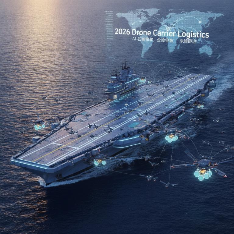 突破末端配送极限？2026无人机母舰物流（Drone Carrier Logistics）如何重塑万亿级的全球供应链市场