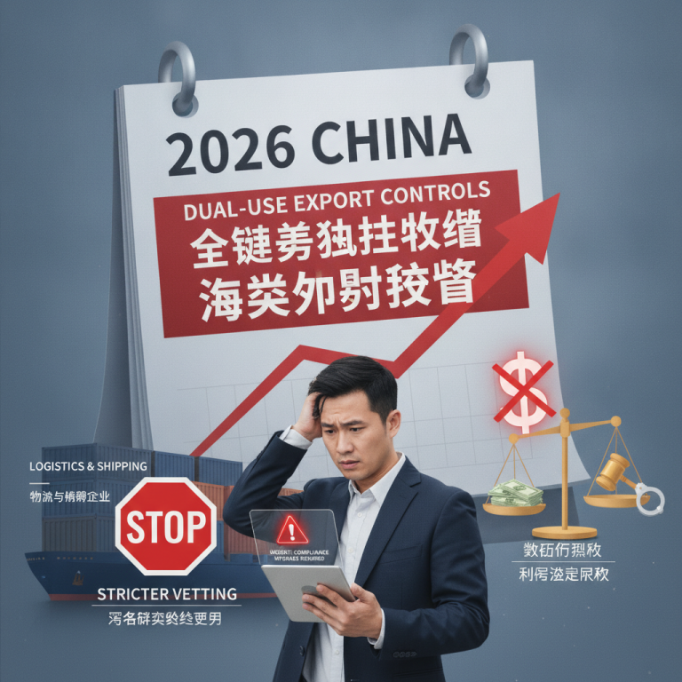 解析 China Dual-Use Export Controls 2026：海关全链条执法，物流航运专家如何规避数百万罚款？